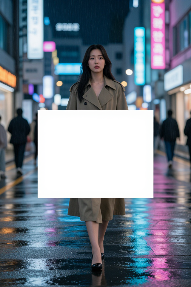 비 내리는 서울의 밤